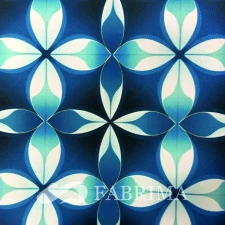 Heavy Twill Bonded | MSF-018 | 290 Gsm | Rangoli Print | Blue