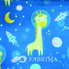 Heavy Twill Bonded | MSF-022 | 290 Gsm | Space Print | Sky Blue