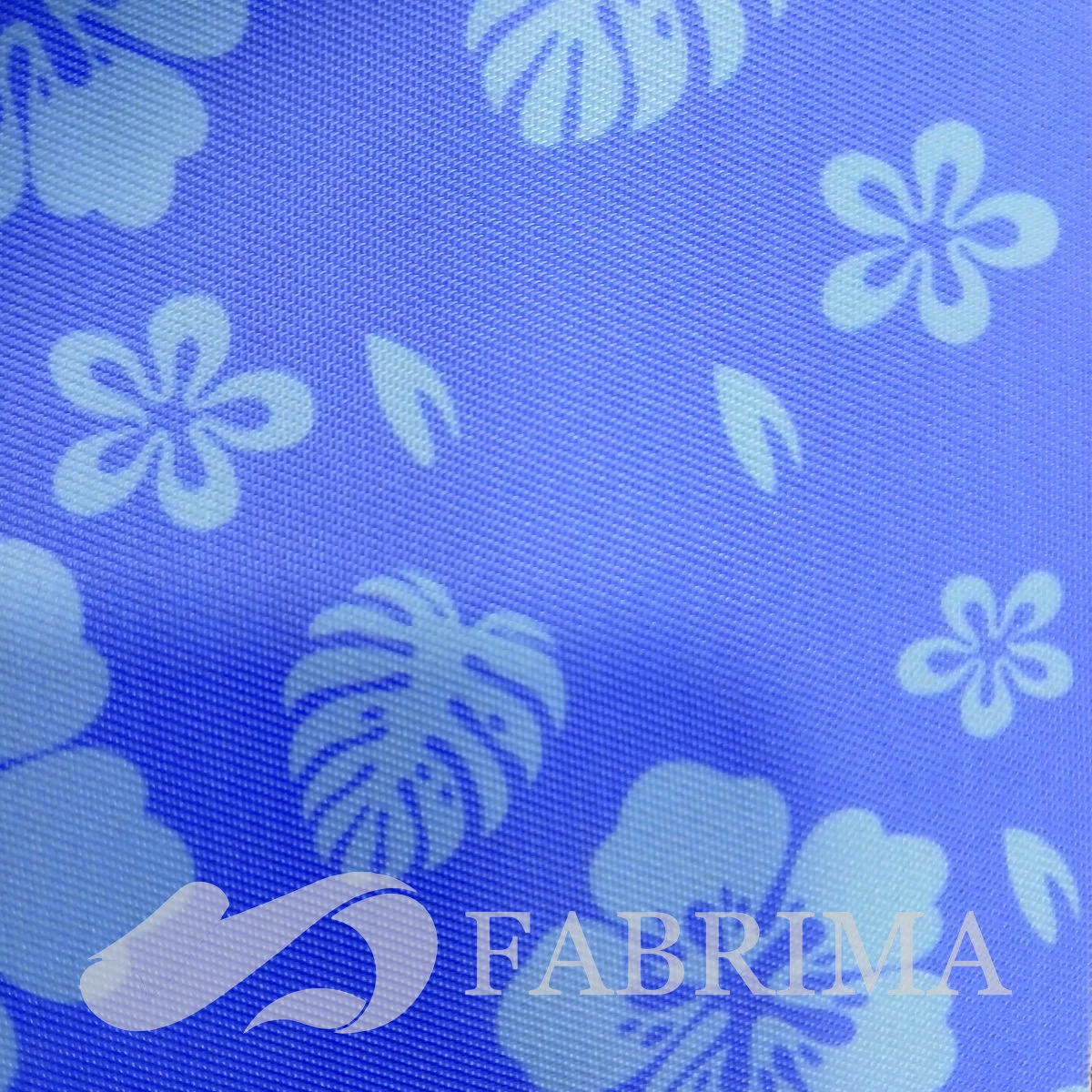 Heavy Twill Bonded | 290 Gsm | Flower Print | Navy Blue